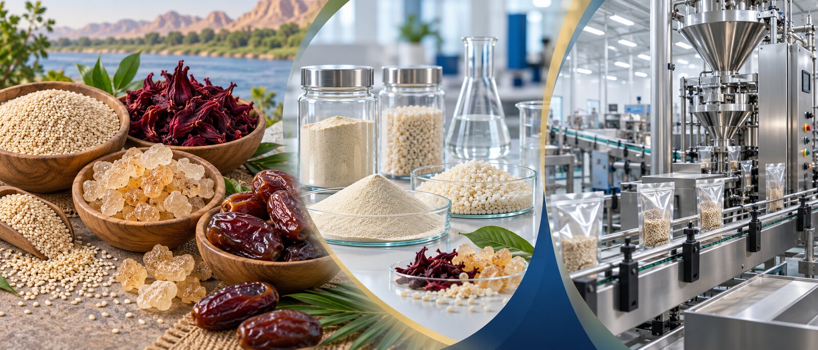 Agro-food commodities, edible-oil raw materials and food processing machinery